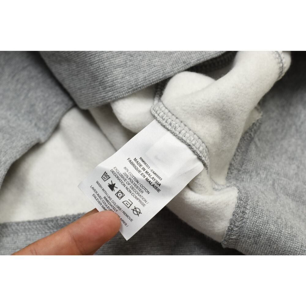 NEW Nike Sportswear Fleece Grey Heather Crewneck Sweatshirt Size S BV2662-063 - Picture 4 of 8